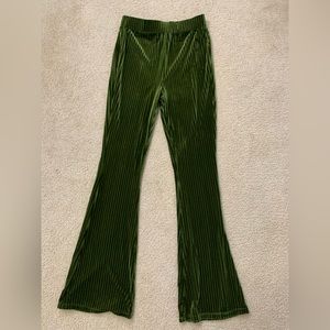 Green Velvet Pants